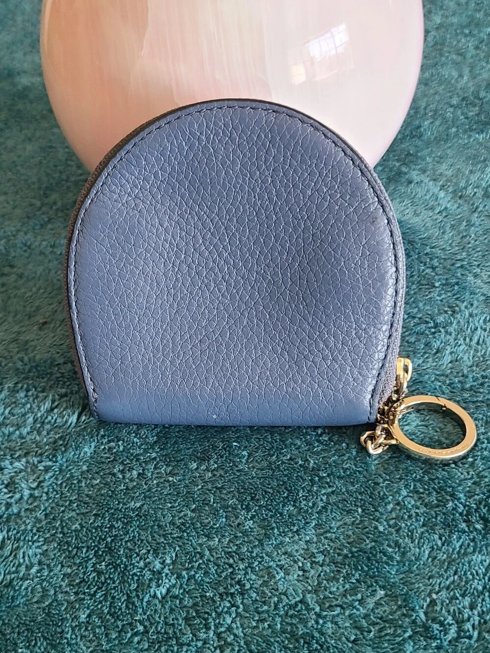 kate spade Blue Leather Wallet With Keychain